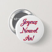 Badge Rond 5 Cm Bonne année (Devant & derrière)