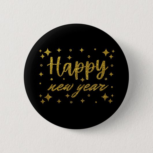 Badge Rond 5 Cm Bonne Année (Devant)