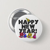 BADGE ROND 5 CM BONNE ANNÉE ! (Devant & derrière)