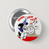 Badge Rond 5 Cm Bonne année ! (Devant & derrière)