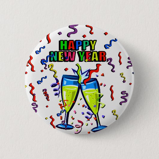 Badge Rond 5 Cm Bonne année (Devant)