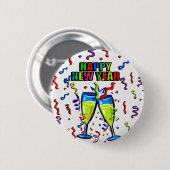 Badge Rond 5 Cm Bonne année (Devant & derrière)