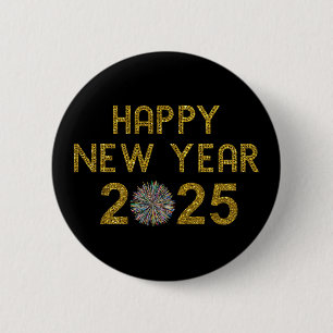 Badge Rond 5 Cm Bonne année 2025
