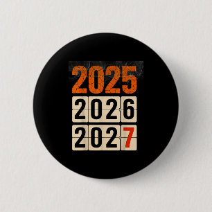 Badge Rond 5 Cm Bonne année 2026 2027 Nouvel An Drôle 67 Mème Six 