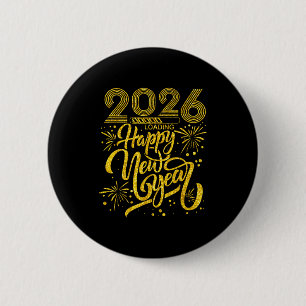 Badge Rond 5 Cm Bonne année 2026 Nouvel An drôle Soirée du Nouvel