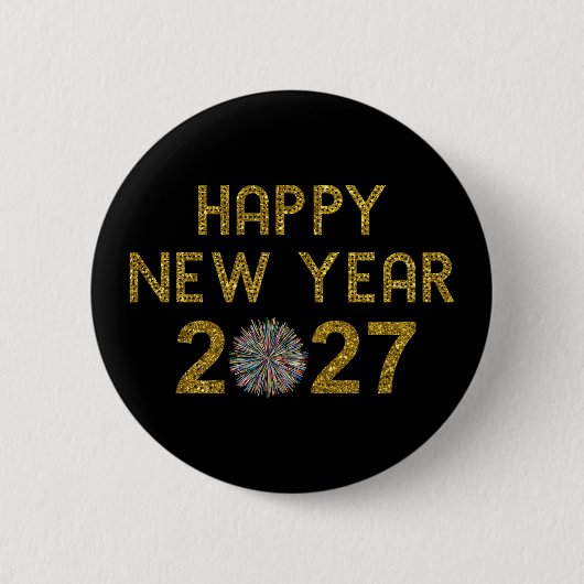Badge Rond 5 Cm Bonne année 2027 (Devant)