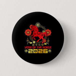 Badge Rond 5 Cm Bonne année chinoise 2026 Nouvel An lunaire du