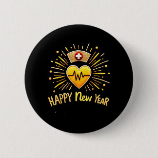 Badge Rond 5 Cm Bonne année infirmière