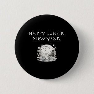 Badge Rond 5 Cm Bonne année lunaire Cadeau de design charmant 