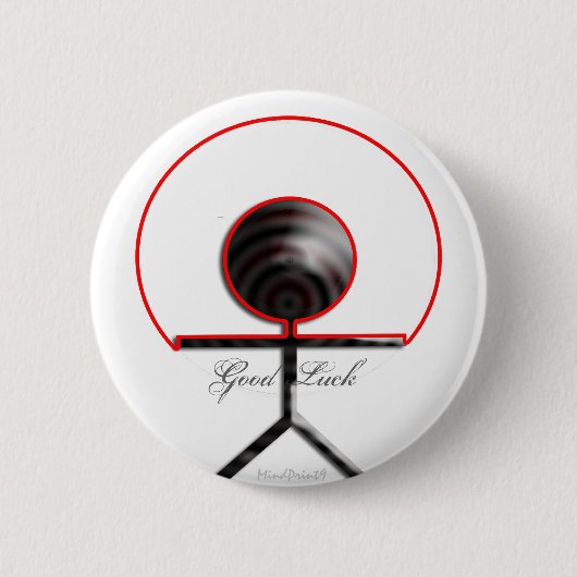Badge Rond 5 Cm Bonne chance (Devant)