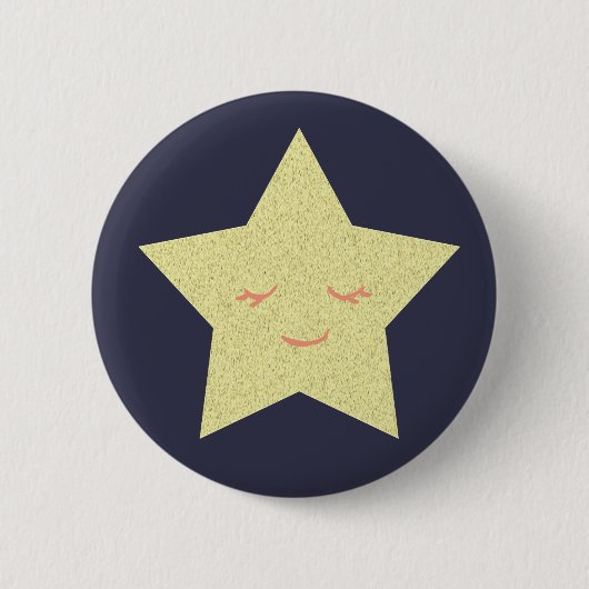 Badge Rond 5 Cm Bonne étoile (Devant)