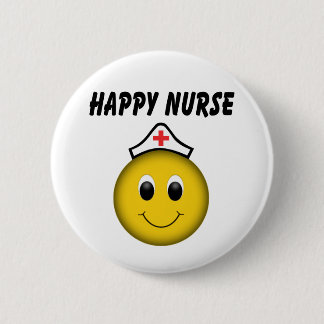 Badge Rond 5 Cm Bonne infirmière de visage