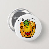 Badge Rond 5 Cm Bonne Jack-o'-lantern (Devant & derrière)