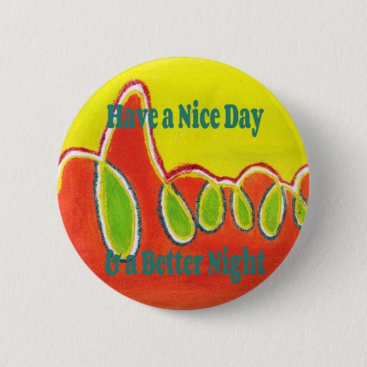 Badge Rond 5 Cm Bonne journée et meilleure nuit avec gratitude (Devant)