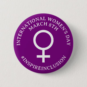 Badge Rond 5 Cm Bonne Journée internationale de la femme   Bouton