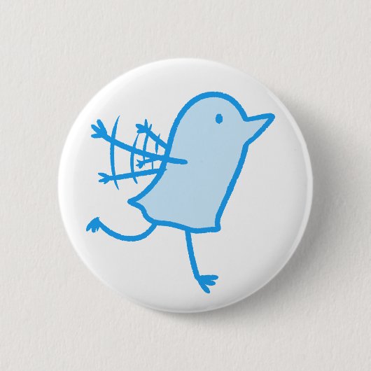 Badge Rond 5 Cm Bonne nuit / Oyasumi Punpun - Twitter (Devant)