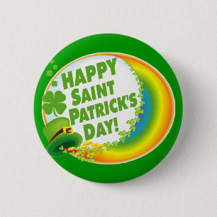 Badge Rond 5 Cm Bonne Saint Patrick !