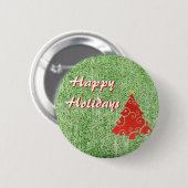 Badge Rond 5 Cm Bonnes fêtes bouton (Devant & derrière)