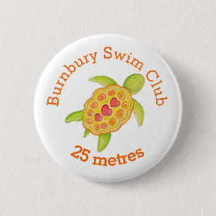 Badge Rond 5 Cm Bonnet de bouton de tortue