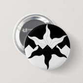 Badge Rond 5 Cm Bonnet de la Porte d'hiver (Devant & derrière)