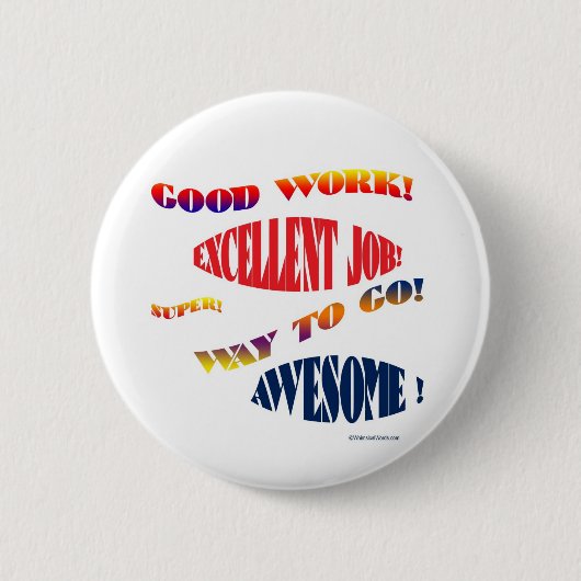 BADGE ROND 5 CM BONS BOUTONS DU TRAVAIL (Devant)