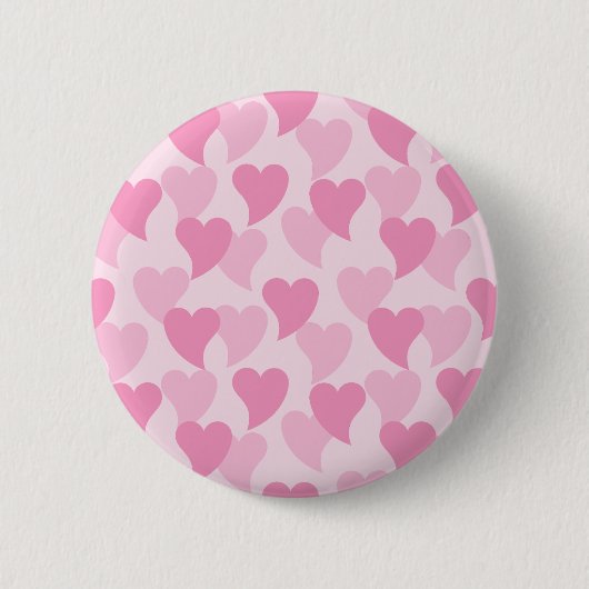 Badge Rond 5 Cm Bons Coeurs Motif sans couture (Devant)
