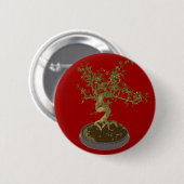 Badge Rond 5 Cm Bonsai (Devant & derrière)