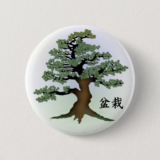 Badge Rond 5 Cm Bonsai 08 (Devant)