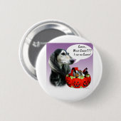 Badge Rond 5 Cm Bonus d'Halloween Saluki (Devant & derrière)