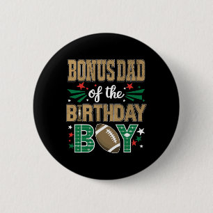 Badge Rond 5 Cm Bonus Papa De L'Anniversaire Garçon Football Anniv