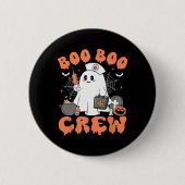 Badge Rond 5 Cm Boo Boo Crew Infirmière Femmes mignonne Ghost Hall (Devant)