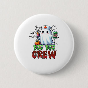 Badge Rond 5 Cm Boo Boo Crew Nurse Halloween Ghost Funny Classic T