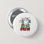 Badge Rond 5 Cm Boo Boo Crew Nurse Halloween Ghost Funny Classic T (Devant & derrière)