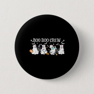 Badge Rond 5 Cm Boo Boo Crew Nurw Ghost Funny Halloween