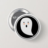 Badge Rond 5 Cm Boo ! Bouton Pinback du fantôme d'Halloween (Devant & derrière)