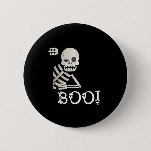 Badge Rond 5 Cm Boo ! Cute Masquer Peekaboo Effrayant Enfants Hall (Devant)