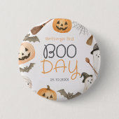 Badge Rond 5 Cm Boo Day Spooky Halloween Birthday (Devant)