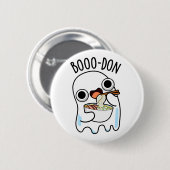 Badge Rond 5 Cm Boo-don Funny Ghost Udon Pun (Devant & derrière)