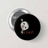 Badge Rond 5 Cm Boo ! Drôle Masquer Peekaboo Effrayant Halloween S (Devant & derrière)