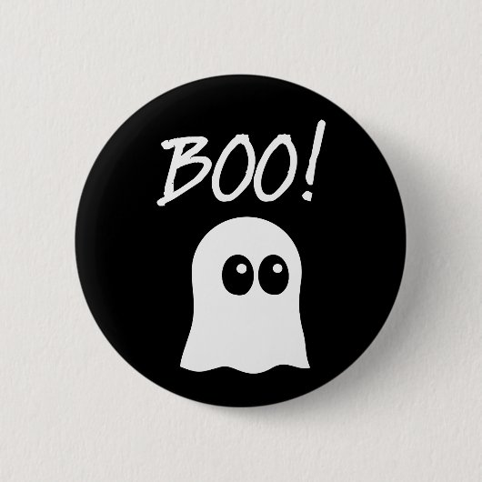 Badge Rond 5 Cm Boo ! Fantôme mignon (Devant)