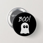 Badge Rond 5 Cm Boo ! Fantôme mignon (Devant & derrière)