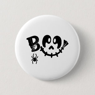 Badge Rond 5 Cm Boo - Halloween design