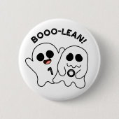 Badge Rond 5 Cm Boo-lean Funny Computer Ghost Boolean Pun (Devant)