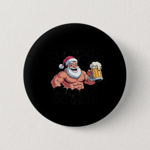 Badge Rond 5 Cm Booger Sugar Père Noël Funny Musculaire Mème de No