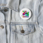 Badge Rond 5 Cm Boogie avec des bactéries (En situation)