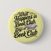 Badge Rond 5 Cm Book Club, groupes de lecteurs, libraires (Devant)