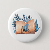 Badge Rond 5 Cm Book Love (Devant)
