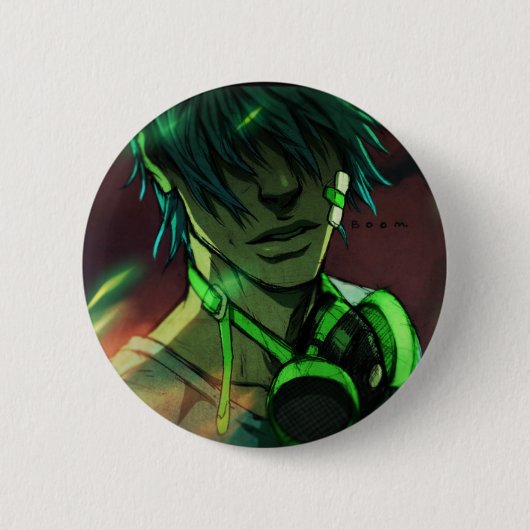 Badge Rond 5 Cm Boom (Devant)