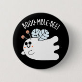 Badge Rond 5 Cm Boomble Bee Funny Ghost Bee Pun Dark BG (Devant)