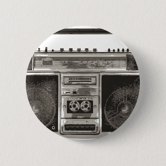 Badge Rond 5 Cm Boombox (Devant)